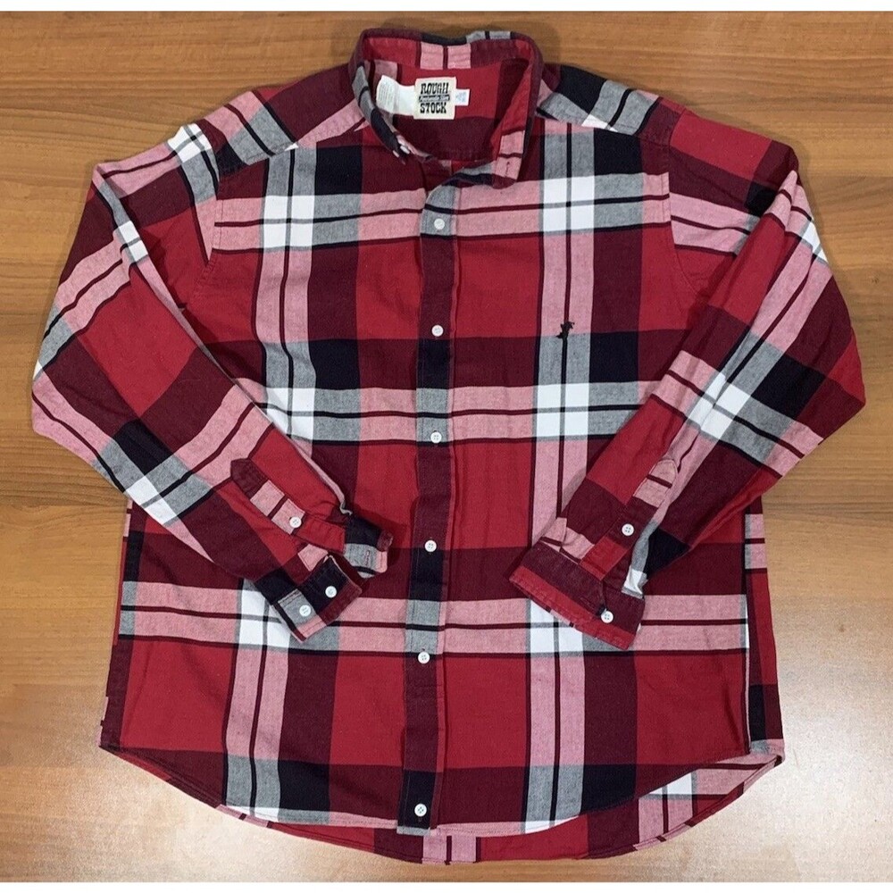 Panhandle Slim Rough Stock Shirt Men's Size XL Button Down Western Cowboy